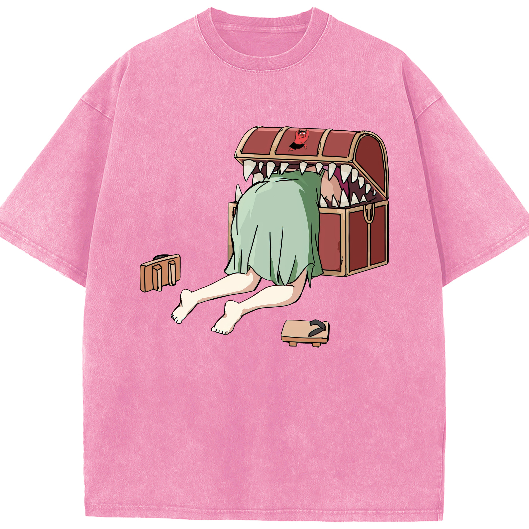 （画像用） 葬送のフリーレン Frieren 綿100% ヴィンテージ風 半袖Tシャツ（フロントプリント）